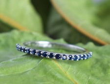 Saphir Bleu Bague Anneau