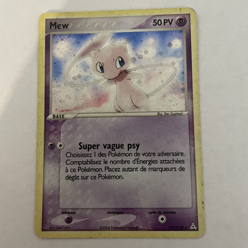 Carte pokémon mew 111 110 - carte,