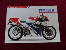 Prospectus catalogue  Moto : HONDA VFR 400 R de 1990
