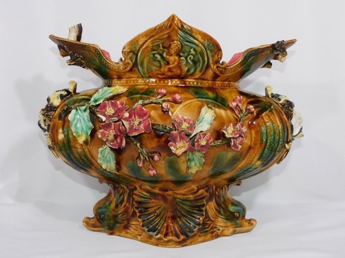 Jardinière barbotine antique - jardinière,