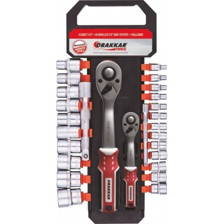 Cliquets 2 72 dents - 1/4",