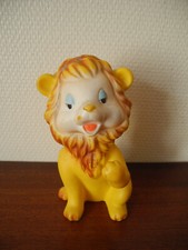 jeu jouet ancien pouet lion Delacoste vintage french squeaker toy Spielzeug Löwe