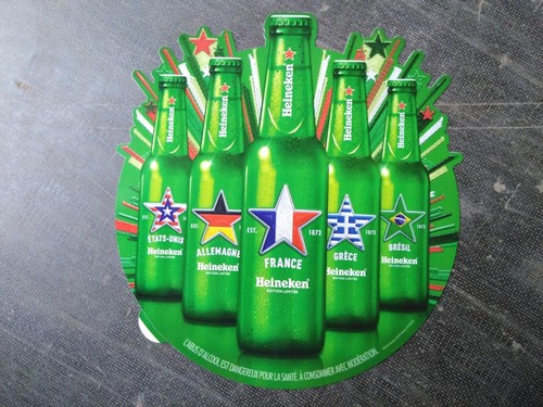 Autocollant bière heineken - autocollant,