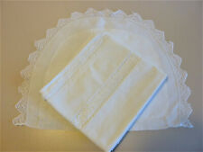 Ancienne Parure de Berceau brodée main Venise composite VINTAGE 1950