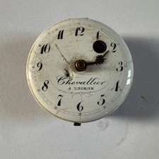mouvement montre coq oignon XVlll gousset Chevallier Loiron