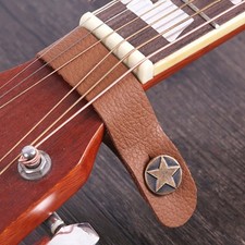 100% Tout Neuf Guitare Col Sangle 1 Pièces Acoustique Boucle + Cuir de Vache