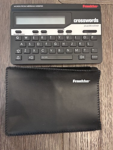 Franklin electronics crossword - franklin,