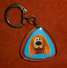 Porte-clés Triangulaire ORTF Le manège enchanté Serge Danot Pollux sur fond bleu