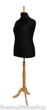 Deluxe Femelle Taille 18 Tailleurs Mannequin Tailleur Buste Noir Hêtre Support