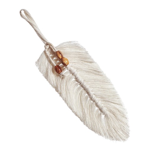 Beige cotton wall hanging - cotton,