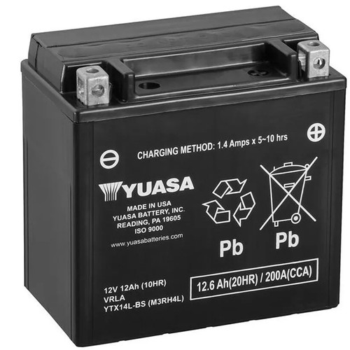 Batterie yuasa ytx14l - batterie, ytx14l-bs