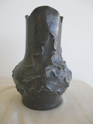 Vase étain art - vase,