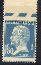 FRANCE ! Timbre ancien Pasteur NEUF de 1923 n°176a Roulette Piquage à cheval