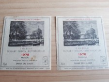 lot 2 x étiquettes vin
