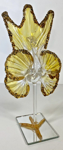 Oiseau lyre verre murano - oiseau, en