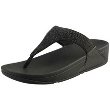 Sandales Plateau Lulu Cristal Embellishées FitFlop Noir Femme