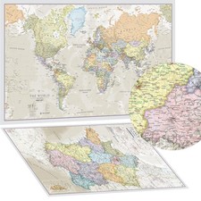 Carte du Monde Style Poster