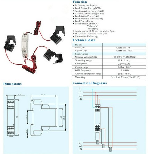 Compteur énergie smart - d'énergie,