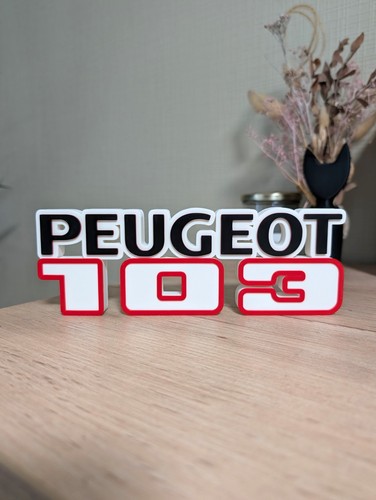 Enseigne peugeot 103 plaque - enseigne,
