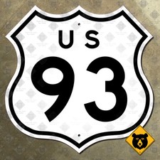 US Route 93 highway road sign
