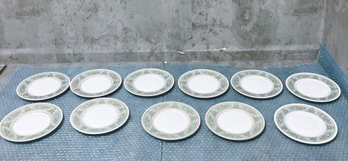 Assiette verte sauge wedgwood - assiette,