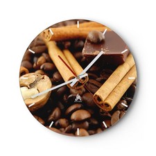 Horloge murale en verre
