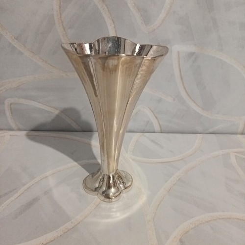 Vase soliflore métal argenté