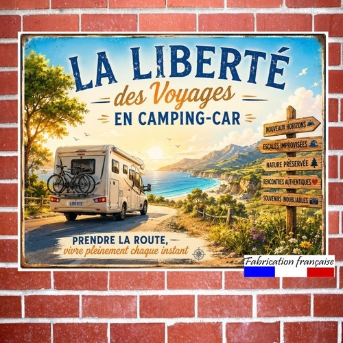Plaque métal vintage les