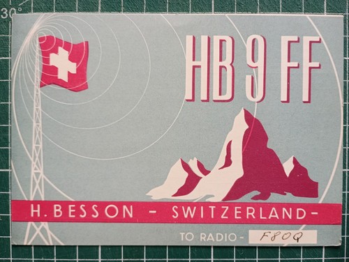 Br0498 carte radio amateur - carte,