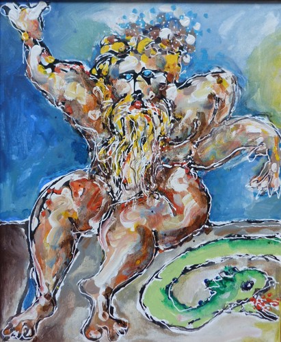 Scene erotique homme au - l'homme, nu