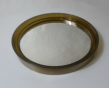 Miroir Gilac en plastique fumé vintage