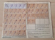 Timbre Socio-Postaux - Alsace Lorraine Sur Carte De Quittance