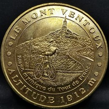 JETON TOURISTIQUE MDP 2007 LE MONT VENTOUX CYCLISME VAUCLUSE / MEDAILLE 34 mm