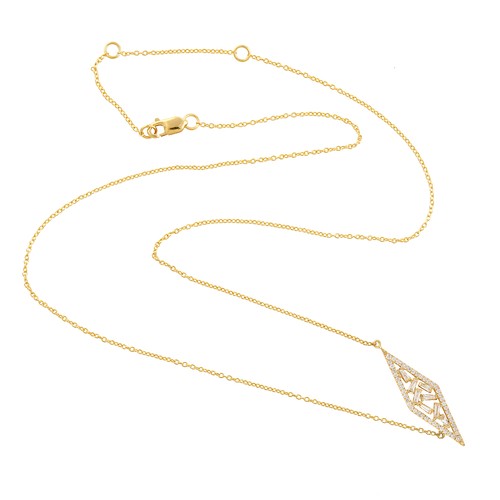 Collier pendentif diamant - , or
