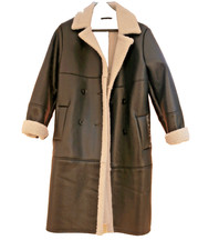 manteau façon peau retournée