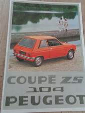 PEUGEOT - CATALOGUE - PUB -