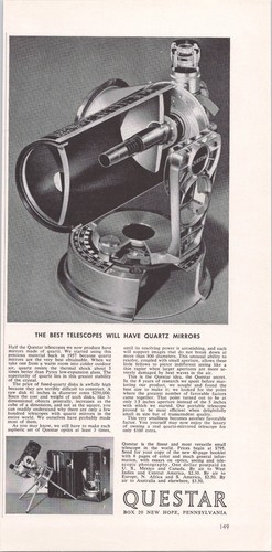 Questar telescope vintage - questar,