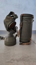Wehrmacht Masque + Boitier allemand WW2 avec filtre Boîtier CGN 1936 - Rare