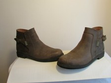 boots/bottines aigle cuir gras marron 40
