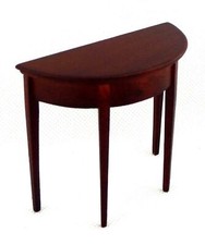 Table Demi Lune En Acajou