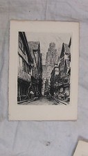 VERITABLE GRAVURE 76 ROUEN RUE