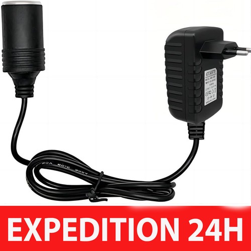 Adaptateur prise allume - prise, allume-cigare