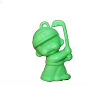 Figurine Kiki Bonux verte Golfeur embout de crayon pendentif 5 cm