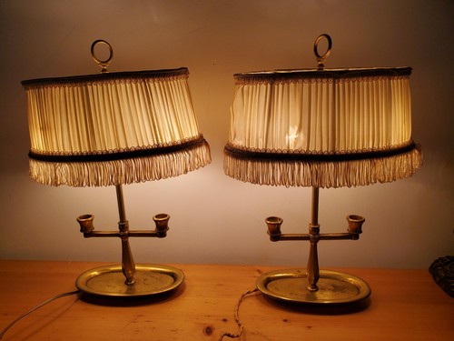 Ancienne paire lampes - paire,
