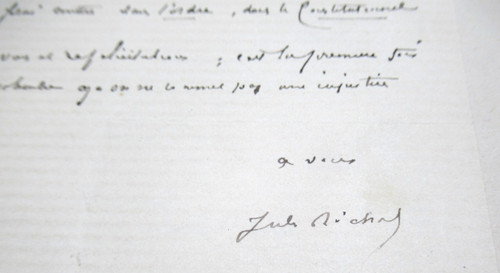 Jules richard autographe - jules,