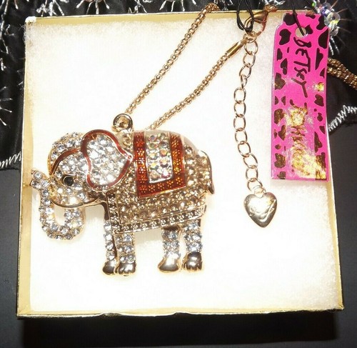 Betsey johnson gold elephant - betsey,