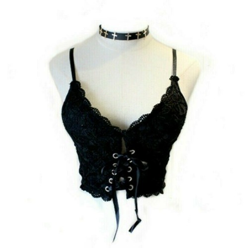Femme gothique gilet lacet - gothique,