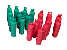 Paquet De 20 1:25 Échelle Vert et Rouge Oxygène & Acétylène Grand Gas Bouteilles