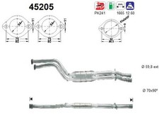 Catalyseur 45205 AS pour BMW