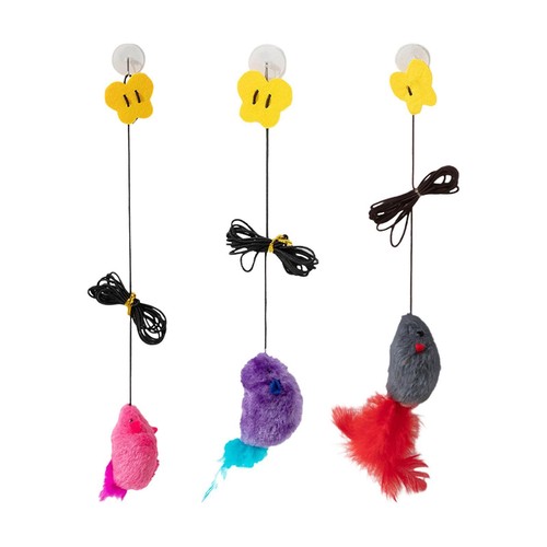 Souris suspendue pour - , chat